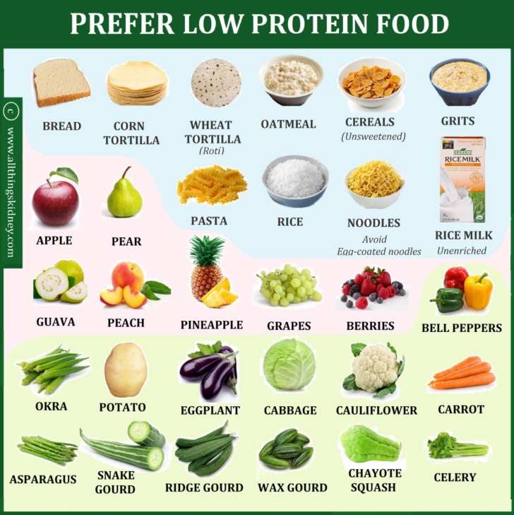 Printable List Of Low Protein Foods